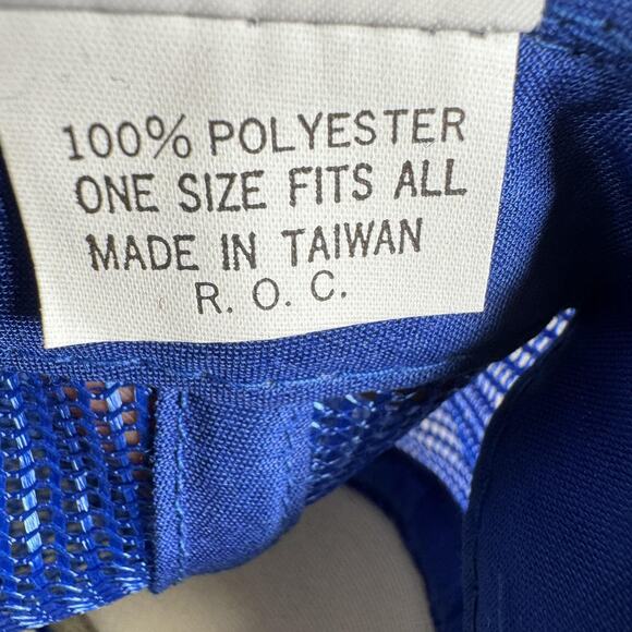 Vintage Alaska SUBBITCHEN WEATHER Hat Cap Snap Back Rope Blue Trucker Mesh 80s - Picture 9 of 9